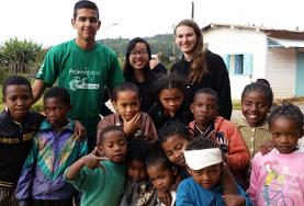Volunteer Madagascar Care & Conservation volunteers work through educational activities with children in Madagascar over the Christmas vacation.